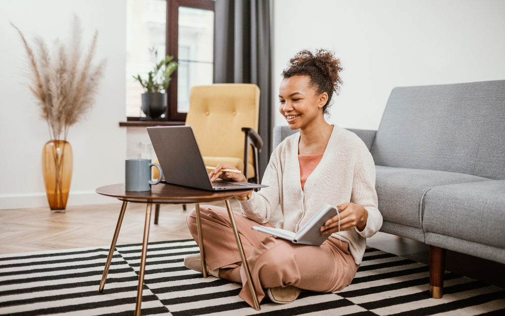 Software engineer during her onboarding